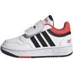 adidas Hoops Shoes, Zapatillas Unisex niños, Ftwr White Core Black Bright Red, 36 EU