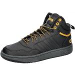 adidas Hoops 3.0 Mid Lifestyle Basketball Classic Fur Lining Winterized Shoes, Sneaker Hombre, Core Black/Core Black/Preloved Yellow, 45 1/3 EU
