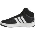 adidas Hoops Mid Shoes, Zapatillas Unisex niños, Core Black Ftwr White Grey Six, 35 EU