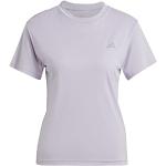 Camisetas deportivas plateado de poliester con cuello redondo transpirables adidas Run It talla XXS de materiales sostenibles para mujer 