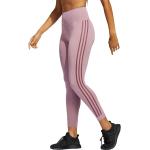Leggings deportivos lila de poliester rebajados entrelazados adidas talla S de materiales sostenibles para mujer 