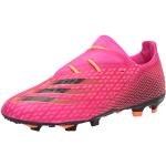 adidas Men's X Ghosted.2 Firm Ground Soccer Shoe, Shock Pink/Black/Screaming Orange, 7.5