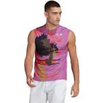 Camisetas deportivas multicolor de poliester rebajadas sin mangas con cuello redondo adidas talla XS para hombre 