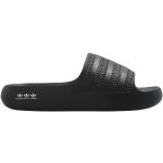Sandalias negras de goma con tacón de 3 a 5cm con rayas adidas Originals talla 40 para mujer 