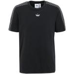 Camisetas negras de algodón de manga corta manga corta con cuello redondo con logo adidas Originals talla XS para hombre 