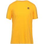 Camisetas amarillas de algodón de manga corta manga corta con cuello redondo con logo adidas Originals talla XS para hombre 