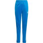 Adidas Originals, Pantalones de chándal azul claro con rayas icónicas Blue, unisex, Talla: 10 Y