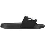 Sandalias negras de goma de tacón con logo adidas Originals talla 40,5 