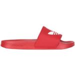 Sandalias rojas de goma de tacón con logo adidas Originals talla 40,5 