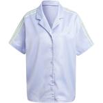 Camisas azules de poliester a rayas rebajadas de verano marineras con logo adidas Originals talla S para mujer 