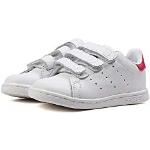 adidas Originals Stan Smith CF C, Zapatillas Unisex Niños, Blanco (Footwear White/Footwear White/Bold Pink 0), 34 EU