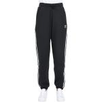 Pantalones negros de algodón de jogging rebajados de verano con logo adidas Originals talla S para mujer 