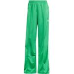 Pantalones acampanados verdes rebajados de verano vintage con logo adidas Originals talla L para mujer 