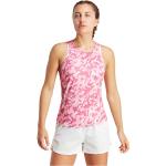 Camisetas rosas de poliester de running sin mangas transpirables de camuflaje adidas talla S de materiales sostenibles para mujer 