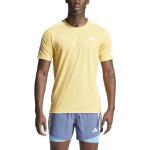 Camisetas amarillas de poliester de algodón  rebajadas tallas grandes adidas Own The Run talla XXL de materiales sostenibles para hombre 