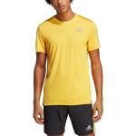 Camisetas amarillas de poliester de punto  rebajadas de punto adidas Own The Run talla XS de materiales sostenibles para hombre 