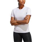 Shorts blancos de poliester de running rebajados manga corta transpirables con rayas adidas Own The Run talla XL de materiales sostenibles para mujer 