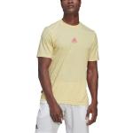 Camisetas deportivas amarillas de poliester rebajadas con cuello redondo adidas talla L de materiales sostenibles para hombre 