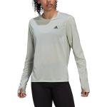 Camisetas verdes de running rebajadas manga larga con cuello redondo adidas talla XL para mujer 