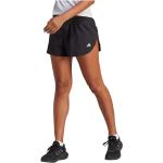 Shorts orgánicos negros de poliester de running rebajados adidas Woven talla XS de materiales sostenibles para mujer 