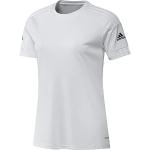 Camisetas deportivas blancas de jersey rebajadas tallas grandes transpirables adidas Squadra talla XXL para mujer 