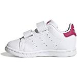 adidas Stan Smith CF, Sneaker, Footwear White/Footwear White/Bold Pink, 33.5 EU