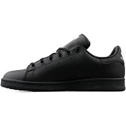 adidas Stan Smith J, Zapatillas Bajas, Unisex niños,Core Black Core Black Cloud White, 35.5 EU