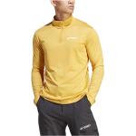 Camisetas deportivas amarillas de poliester rebajadas con logo adidas Terrex talla M para hombre 
