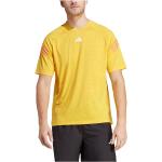 Camisetas deportivas amarillas de poliester rebajadas con logo adidas talla M de materiales sostenibles para hombre 