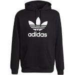 Adidas Trefoil Hoody Sweatshirt, Mens, Black/White, M