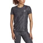 Camisetas grises de poliester de running rebajadas adidas talla S de materiales sostenibles para mujer 