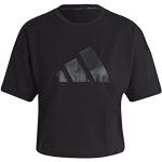 Camisetas deportivas negras de verano manga corta adidas talla M para mujer 