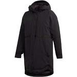 Abrigos negros de poliester con capucha  tallas grandes impermeables, transpirables adidas talla XXL de materiales sostenibles para mujer 