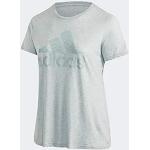Camisetas deportivas de poliester tallas grandes con cuello redondo de punto adidas talla 4XL de materiales sostenibles para mujer 