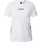 adidas Women's TERREX Parley Agravic Trail Running Pro Tee Shirt - white/black GL1211 M (38-40)