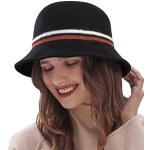 Sombreros negros de lana de invierno vintage Talla Única para mujer 