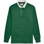 Camisetas verdes de algodón de rugby manga larga Admiral con tachuelas talla L para hombre 