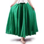 Faldas verdes de poliester de lino  góticas talla M para mujer 