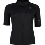 Camisetas deportivas negras de poliester rebajadas de verano sin mangas transpirables AGU talla XS para mujer 