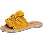 Sandalias amarillas de goma tipo botín de primavera con cordones talla 35,5 infantiles 