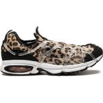 Zapatillas negras de goma de leopardo rebajadas con logo Nike para mujer 