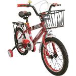 AIREL Bici con Ruedines y Cesta | Bici para Niños y Niñas | Bicicletas Infantiles | Bicic Niños 16,18 y 20 Pulgadas | Bicicleta Infantil 3-8 años (Rojo-Rojo, 16)