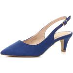 Zapatos destalonados azules retro Ajvani talla 39 para mujer 