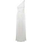 Vestidos blancos de viscosa con un solo hombro Alberta Ferretti talla S para mujer 