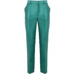 Pantalones chinos verdes de poliester Alberta Ferretti talla S para mujer 