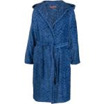 Albornoces azules celeste de algodón con capucha Missoni talla S para mujer 
