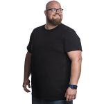 Camisetas negras de algodón de manga corta tallas grandes con cuello redondo Clásico talla 6XL para hombre 
