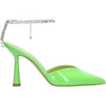 Zapatos verdes de cuero de tacón de punta puntiaguda con tacón más de 9cm Aldo Castagna talla 38,5 para mujer 