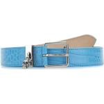 Cinturones azules celeste de cuero de cuero  rebajados largo 95 Alexander McQueen con motivo de calavera talla L para mujer 