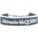 Pulseras azules de denim con calaveras rebajadas con logo Alexander McQueen Talla Única para mujer 